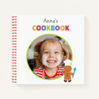 Personalised Kids Cookbook (Your Photo) Notebook