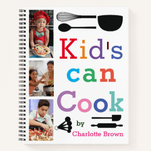 Personalised Kids Recipe Book - Add Your Photo's