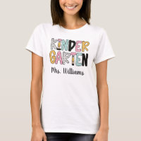 Personalised Kindergarten Teacher Shirt, Kindergar