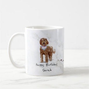Personalised Labradoodle Birthday Mug
