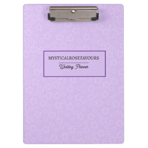 Personalised Lilac Blossom Clipboard