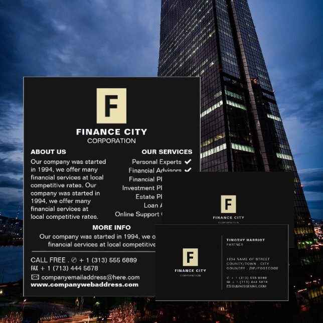 Personalised Logo, Business & Finance Advertising Flyer (Creator Uploaded)