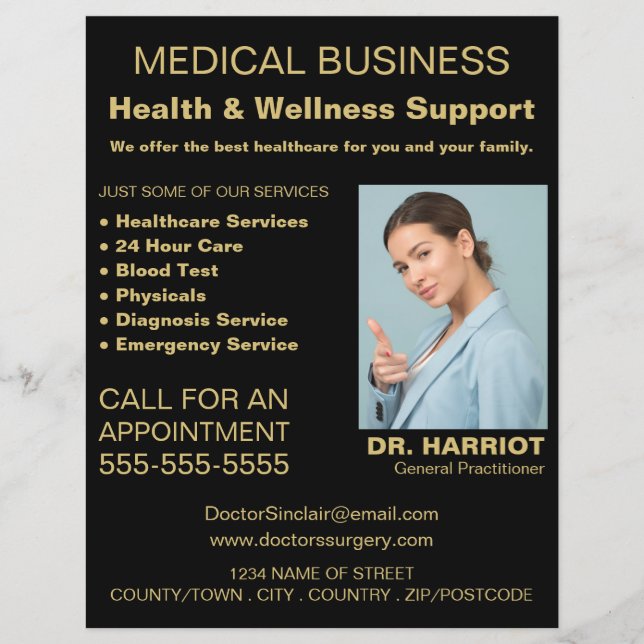 Personalised Logo, General practitioner, Nurse Flyer (Front)