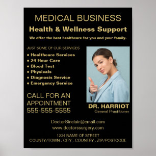 Personalised Logo, General practitioner, Nurse Poster