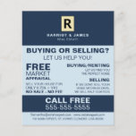 Personalised Logo, Realtor, Estate Agent Flyer<br><div class="desc">Personalised Logo,  Realtor,  Estate Agent Advertising Flyers By The Business Card Store.</div>