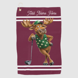 Personalised Lucky Moose Golf Towel