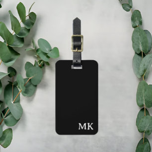 Personalised Luggage Tag, Bridesmaid Gift Black Luggage Tag
