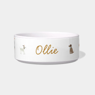 Personalised Luxe Dog Food Water Bowl