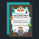 Personalised Mad Science Birthday Party Invitation<br><div class="desc">Customizable to your specifics. Credit to DreAmLoft.</div>