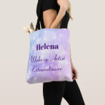 Personalised Make up Artist Extraordinaire design Tote Bag<br><div class="desc">Pretty personalised Make up Artist Extraordinaire design Tote Bag.</div>