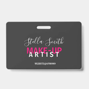 Personalised Makeup Artist Standard Badge