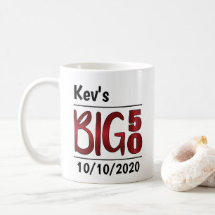 Personalised Male "Big 50" Mug