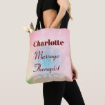 Personalised Massage Therapist  Tote Bag<br><div class="desc">Pretty personalised Massage Therapist Tote Bag.</div>