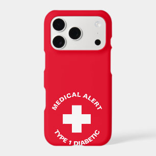Personalised Medical Alert  Diabetic Red 