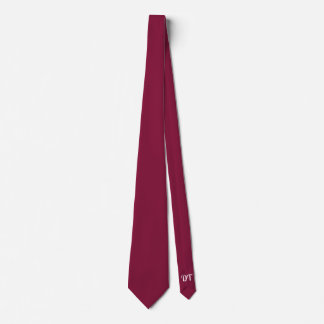 Personalised Merlot Wedding Groom  Neck Tie