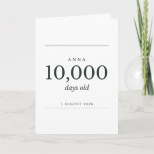 Personalised Milestone Card