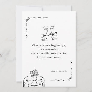 Personalised Minimalist New Home Card