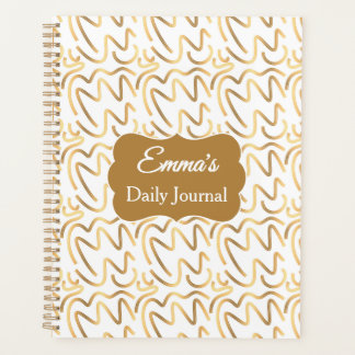 Personalised Minimalist Spiral Journal Planner