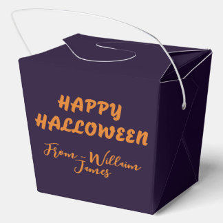 Personalised Mister Pumpk-A-Boo Halloween Pumpkin Favor Box