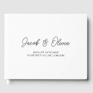 Personalised Modern Wedding Guest Book