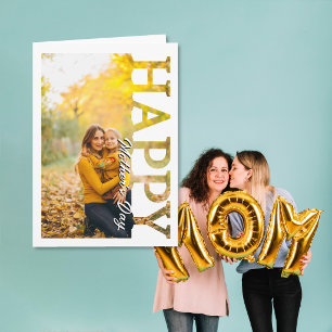 Personalised mom mum Photo Happy mothers day Card