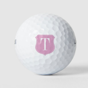 Personalised monogram golf ball gift set for women