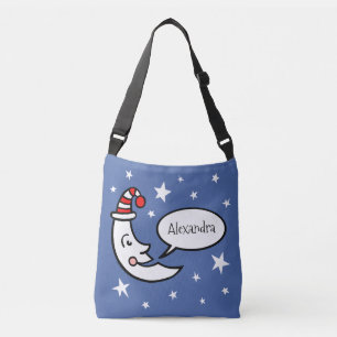 Personalised Moon and Stars Crossbody Bag
