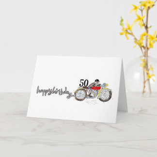 Personalised Motorbike Birthday Card