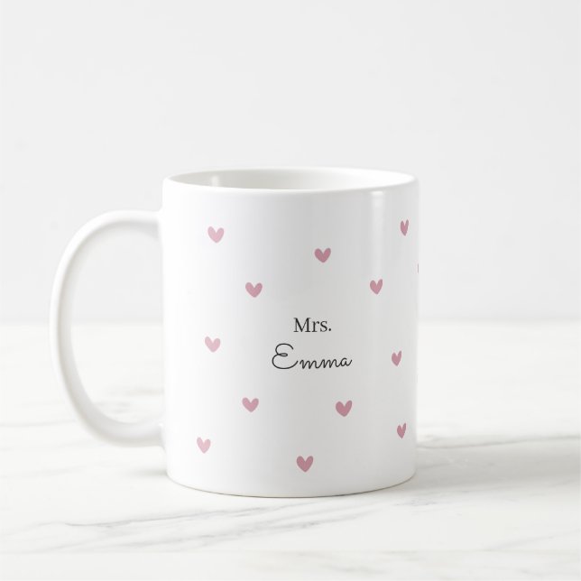 Personalised Mr and Mrs Coffee Mug (Left)