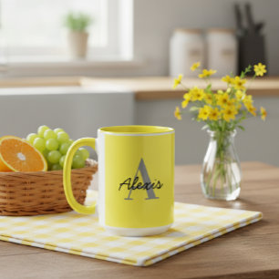 Personalised Mug Initial and Name Mug Custom