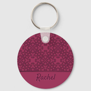 Personalised mulberry pattern keychain