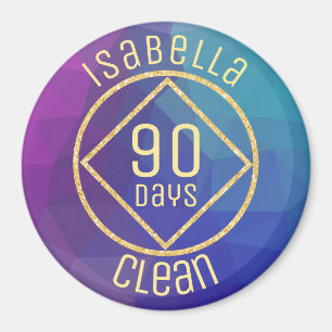 Personalised NA Narcotics Anonymous clean time Magnet
