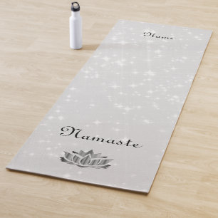 Personalised Namaste Lotus design Yoga Mat