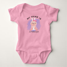Personalised Name Baby Shower Watercolor Rabbit