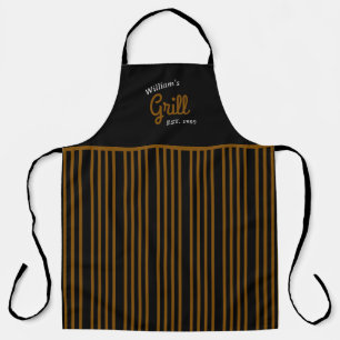 Personalised Name & Birthday BBQ Barbecue Grill  Apron