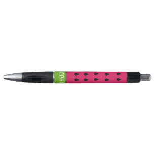 Personalised name cute watermelon fruit art pen