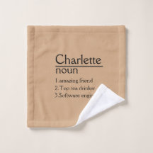 Personalised Name definition Towel