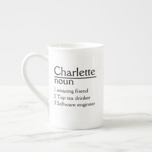Personalised Name Definition white Mug 