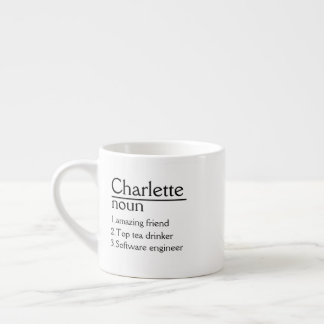 Personalised Name Definition white Mug