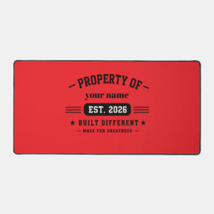 personalised name desk mat