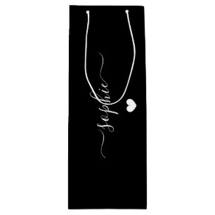 Personalised Name Gift Bag, Birthday Gift Bag,  Wine Gift Bag