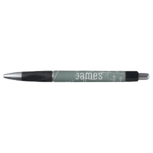 Personalised name Mathematics theme student Pen