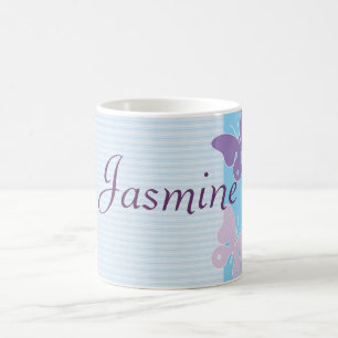 Personalised Name Mug - Butterflies