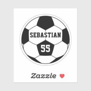 Personalised Name Number Soccer ball