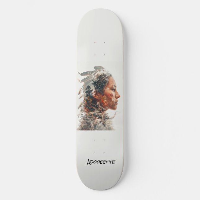 Personalised Native American Skateboard (Front)