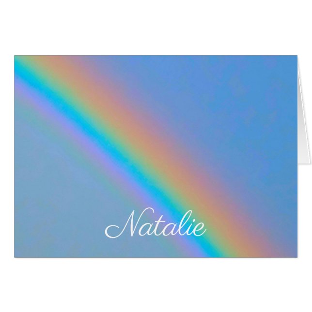 Personalised natural real rainbow (Front Horizontal)