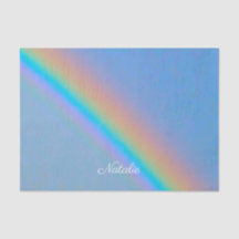 Personalised natural real rainbow