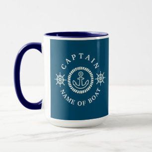 Personalised Nautical Mug Captain/Boat Names