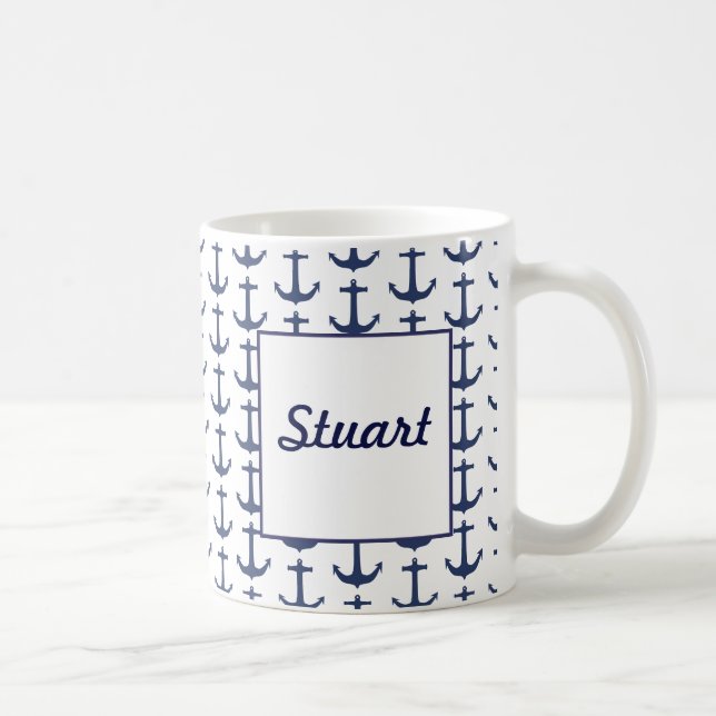Personalised Nautical Theme Mug (Right)