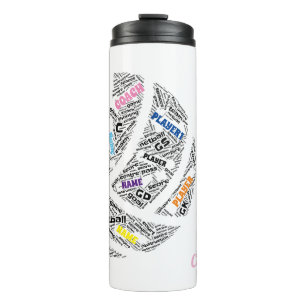 Personalised Netball Team/ Coach thermal mug